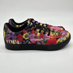 No Bull Unisex Wild Flower Floral Trainers Black Training Shoes Womens Size 8